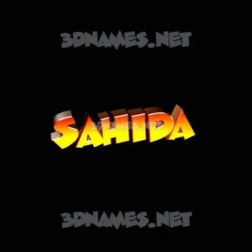 sahida in Black Background style - 3D name wallpaper sahida in Black Background style - 3D name wallpaper
