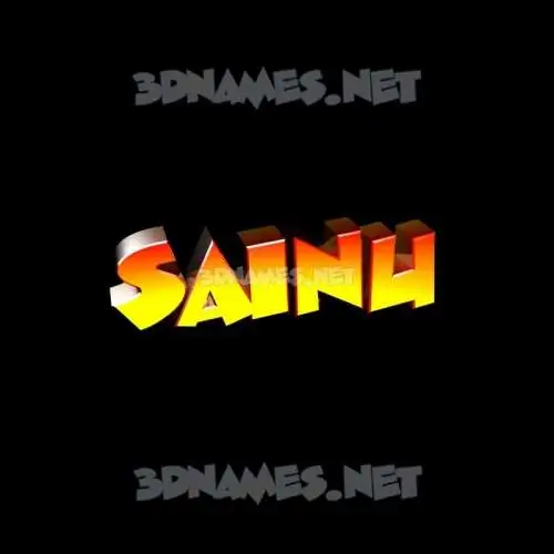 sainu in Black Background style - 3D name wallpaper sainu in Black Background style - 3D name wallpaper
