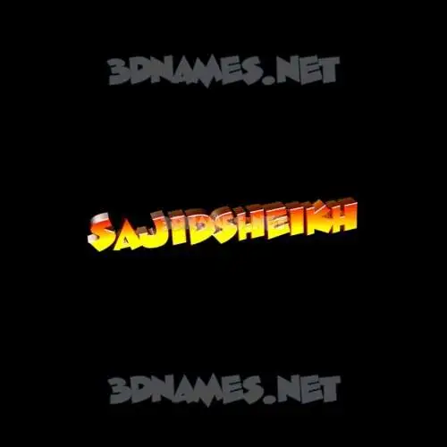 sajidsheikh in Black Background style - 3D name wallpaper sajidsheikh in Black Background style - 3D name wallpaper