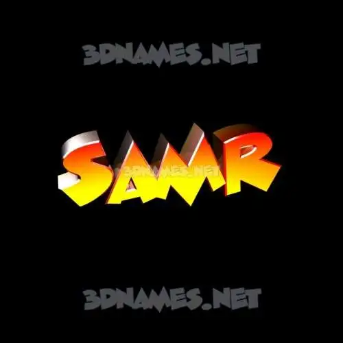 samr in Black Background style - 3D name wallpaper samr in Black Background style - 3D name wallpaper