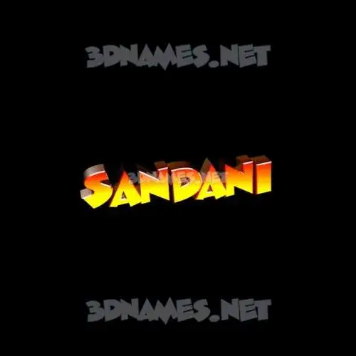 sandani in Black Background style - 3D name wallpaper sandani in Black Background style - 3D name wallpaper