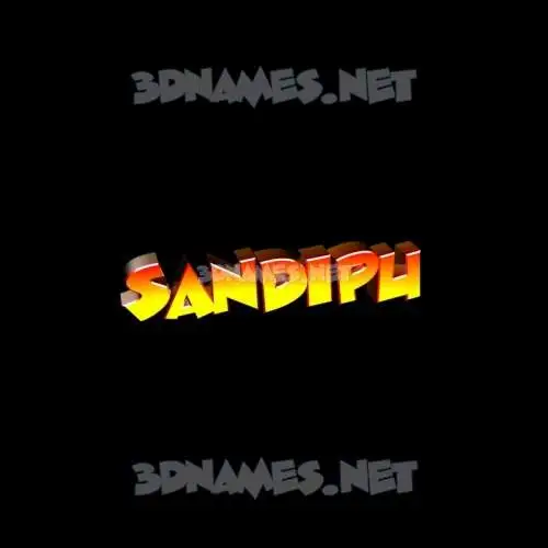 sandipu in Black Background style - 3D name wallpaper