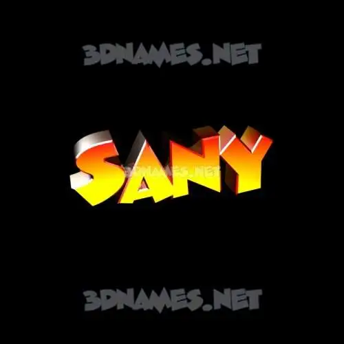 sany in Black Background style - 3D name wallpaper sany in Black Background style - 3D name wallpaper