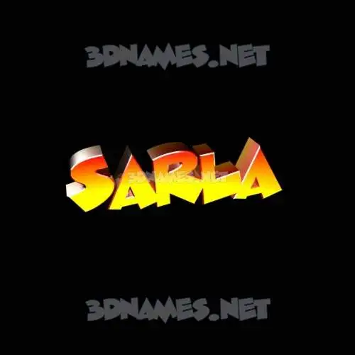 sarla in Black Background style - 3D name wallpaper
