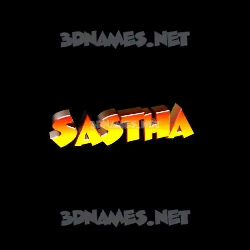 sastha in Black Background style - 3D name wallpaper