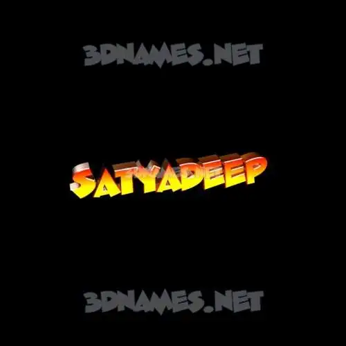 satyadeep in Black Background style - 3D name wallpaper
