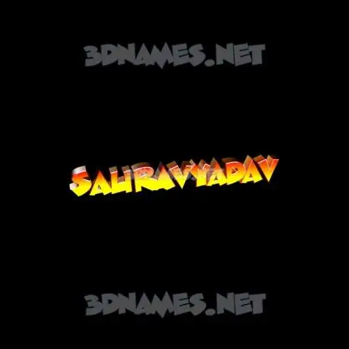sauravyadav in Black Background style - 3D name wallpaper