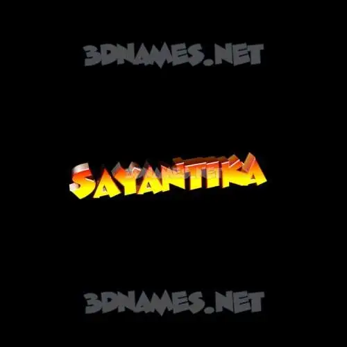 sayantika in Black Background style - 3D name wallpaper