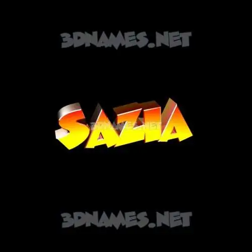 sazia in Black Background style - 3D name wallpaper sazia in Black Background style - 3D name wallpaper