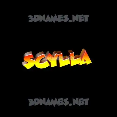 scylla in Black Background style - 3D name wallpaper scylla in Black Background style - 3D name wallpaper