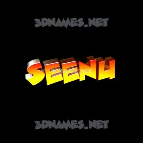 seenu in Black Background style - 3D name wallpaper