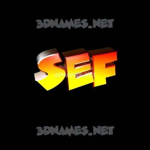 sef in Black Background style - 3D name wallpaper sef in Black Background style - 3D name wallpaper