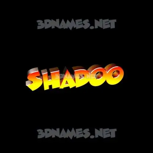 shadoo in Black Background style - 3D name wallpaper shadoo in Black Background style - 3D name wallpaper