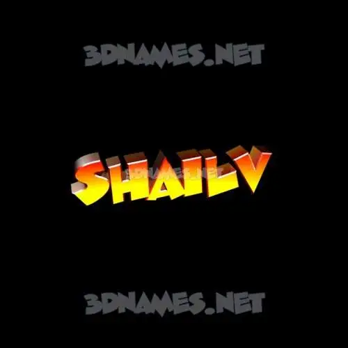 shailv in Black Background style - 3D name wallpaper