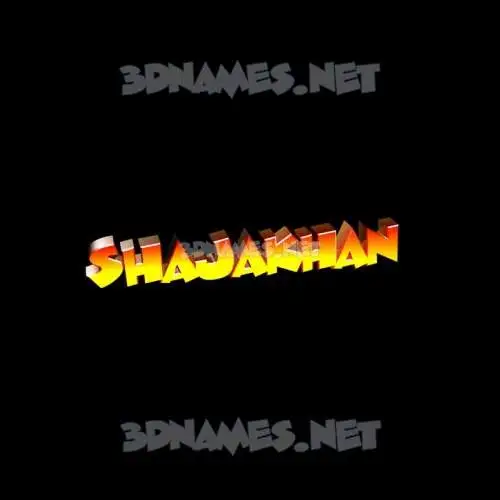 shajakhan in Black Background style - 3D name wallpaper