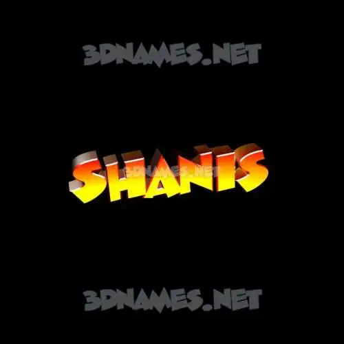 shanis in Black Background style - 3D name wallpaper shanis in Black Background style - 3D name wallpaper