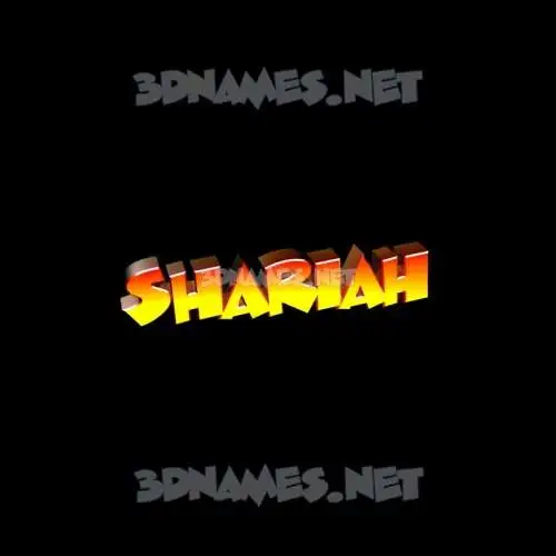 shariah in Black Background style - 3D name wallpaper shariah in Black Background style - 3D name wallpaper