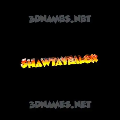 shawtayealox in Black Background style - 3D name wallpaper shawtayealox in Black Background style - 3D name wallpaper