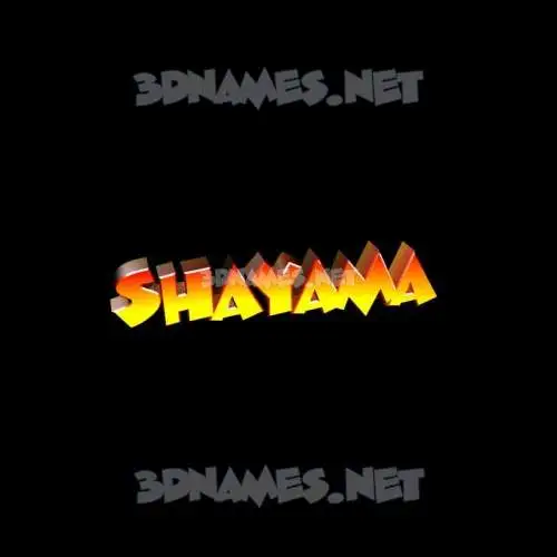 shayama in Black Background style - 3D name wallpaper shayama in Black Background style - 3D name wallpaper