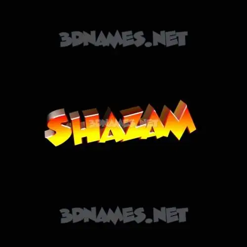 shazam in Black Background style - 3D name wallpaper shazam in Black Background style - 3D name wallpaper