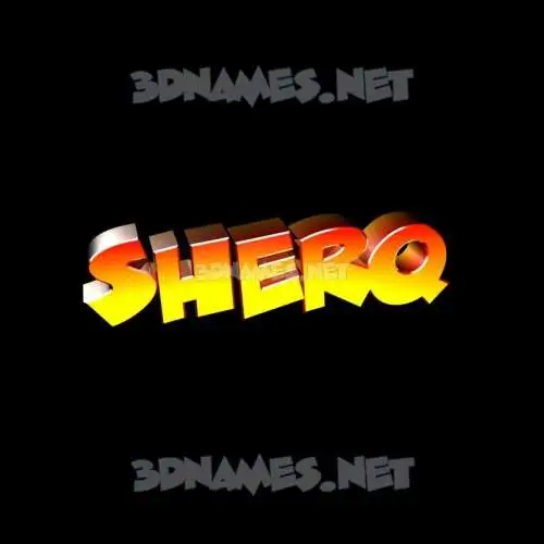 sherq in Black Background style - 3D name wallpaper sherq in Black Background style - 3D name wallpaper