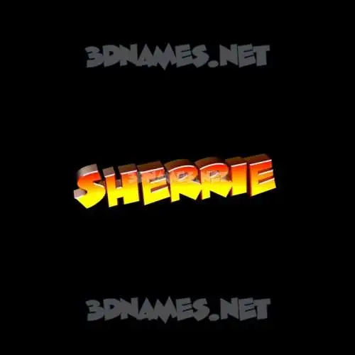 sherrie in Black Background style - 3D name wallpaper