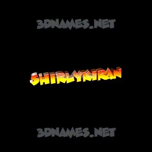 shirlykiran in Black Background style - 3D name wallpaper