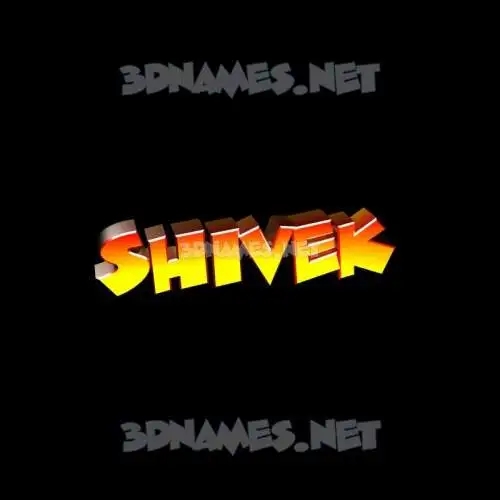 shivek in Black Background style - 3D name wallpaper