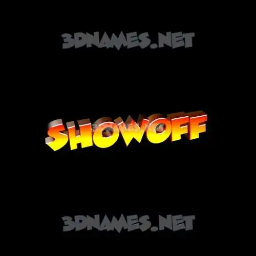 showoff in Black Background style - 3D name wallpaper showoff in Black Background style - 3D name wallpaper