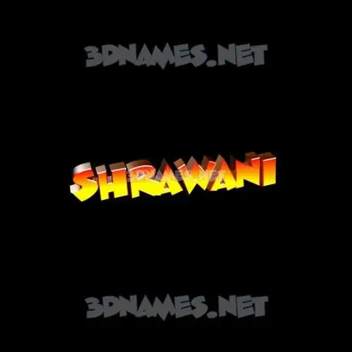 shrawani in Black Background style - 3D name wallpaper shrawani in Black Background style - 3D name wallpaper