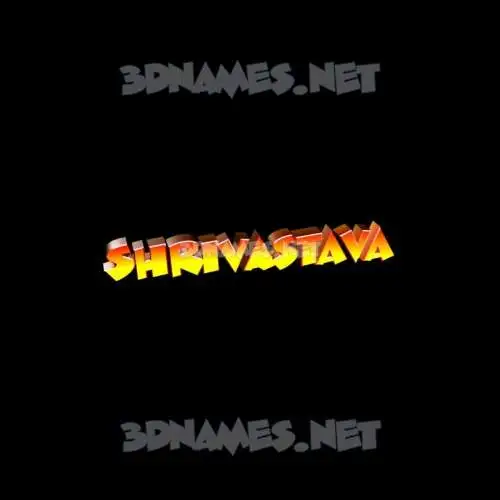 shrivastava in Black Background style - 3D name wallpaper
