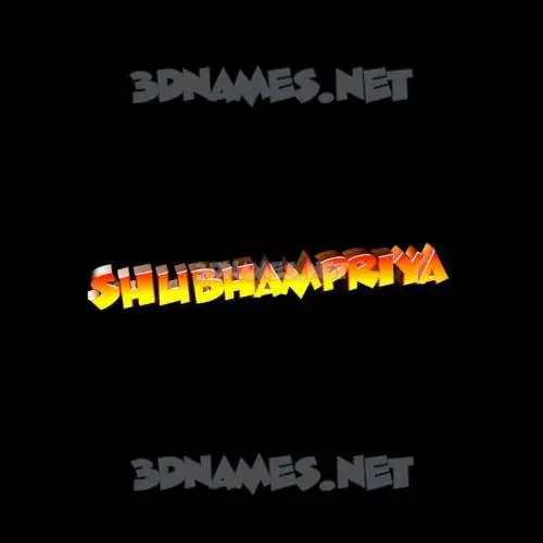 shubhampriya in Black Background style - 3D name wallpaper