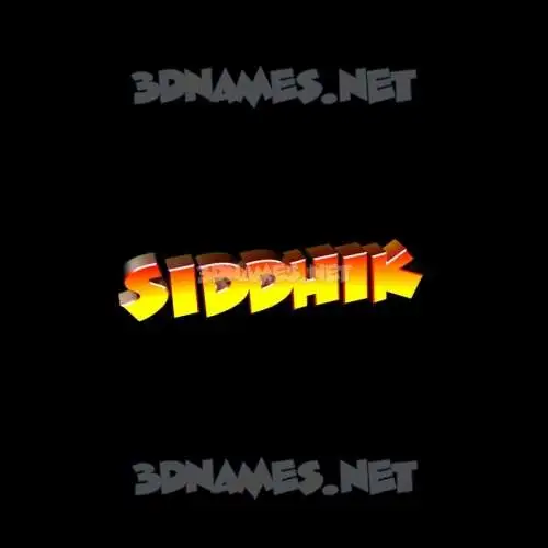 siddhik in Black Background style - 3D name wallpaper