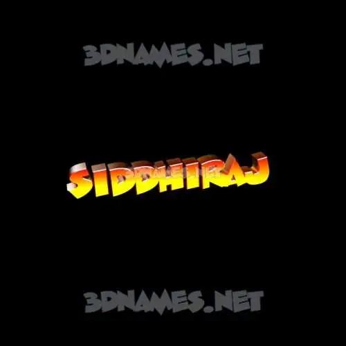 siddhiraj in Black Background style - 3D name wallpaper