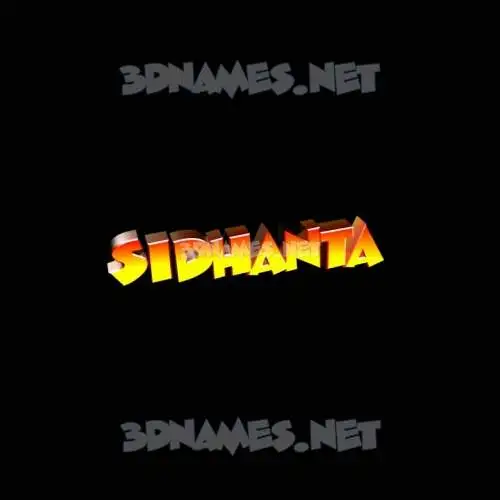 sidhanta in Black Background style - 3D name wallpaper