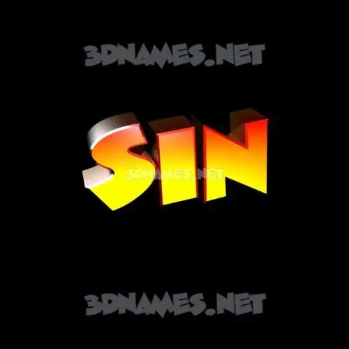 sin in Black Background style - 3D name wallpaper sin in Black Background style - 3D name wallpaper