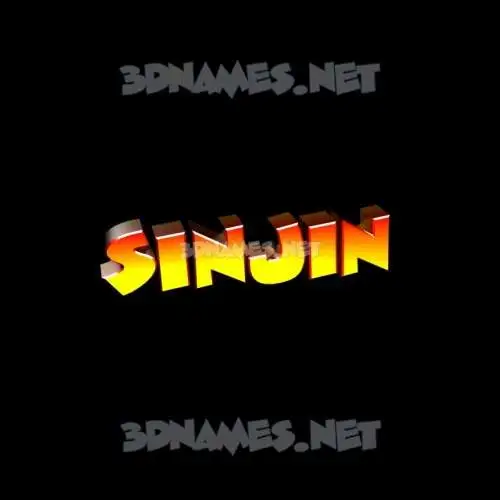 sinjin in Black Background style - 3D name wallpaper sinjin in Black Background style - 3D name wallpaper