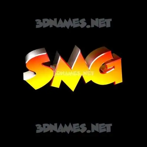 smg in Black Background style - 3D name wallpaper