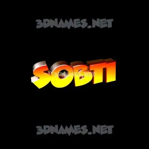 sobti in Black Background style - 3D name wallpaper