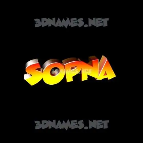 sopna in Black Background style - 3D name wallpaper