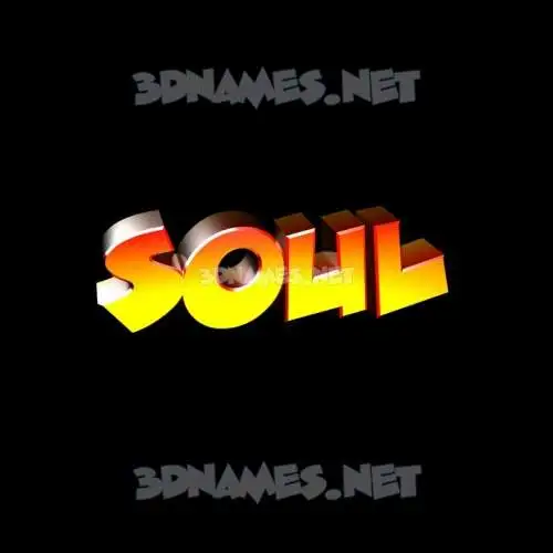 soul in Black Background style - 3D name wallpaper soul in Black Background style - 3D name wallpaper
