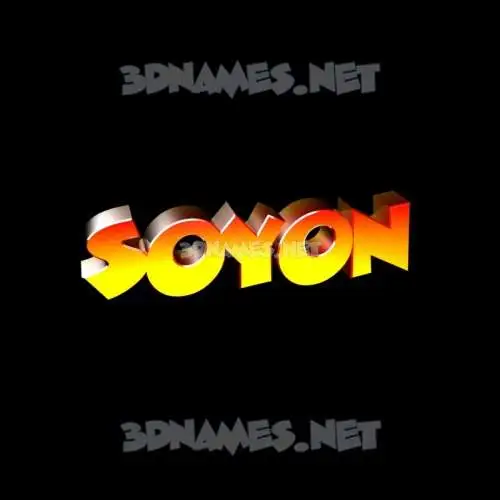 soyon in Black Background style - 3D name wallpaper soyon in Black Background style - 3D name wallpaper