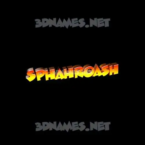 sphahroash in Black Background style - 3D name wallpaper sphahroash in Black Background style - 3D name wallpaper