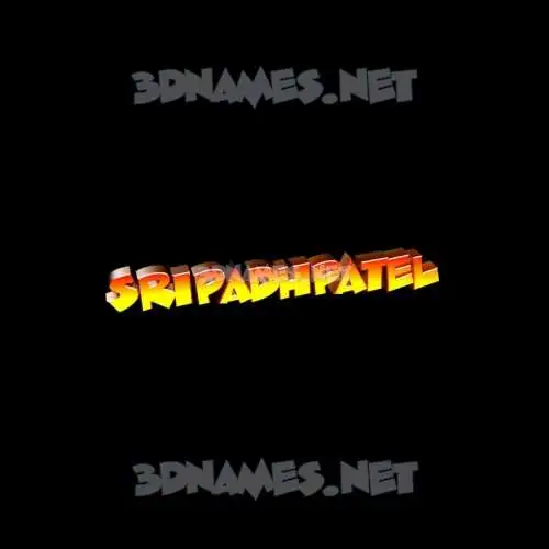 sripadhpatel in Black Background style - 3D name wallpaper