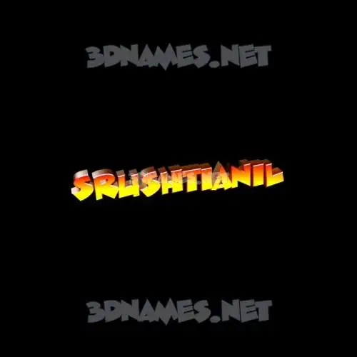srushtianil in Black Background style - 3D name wallpaper srushtianil in Black Background style - 3D name wallpaper