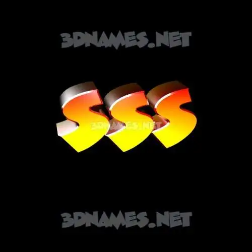 sss in Black Background style - 3D name wallpaper sss in Black Background style - 3D name wallpaper