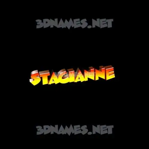 stacianne in Black Background style - 3D name wallpaper