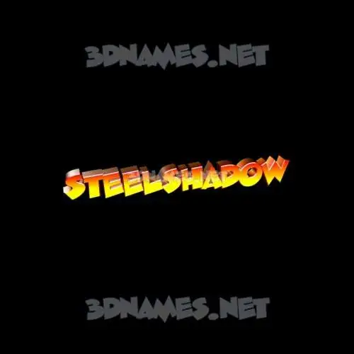 steelshadow in Black Background style - 3D name wallpaper steelshadow in Black Background style - 3D name wallpaper