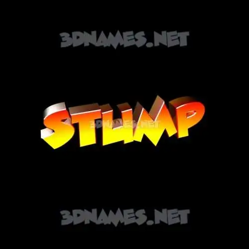 stump in Black Background style - 3D name wallpaper stump in Black Background style - 3D name wallpaper