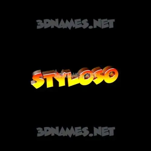 styloso in Black Background style - 3D name wallpaper styloso in Black Background style - 3D name wallpaper